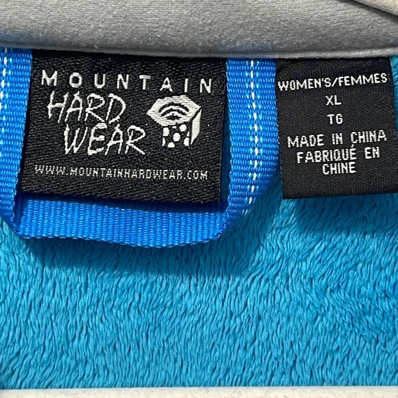 Mountain Hardwear Women's Pyxis Tech Fleece Jacket Bright Blue Size XL - Picture 4 of 10